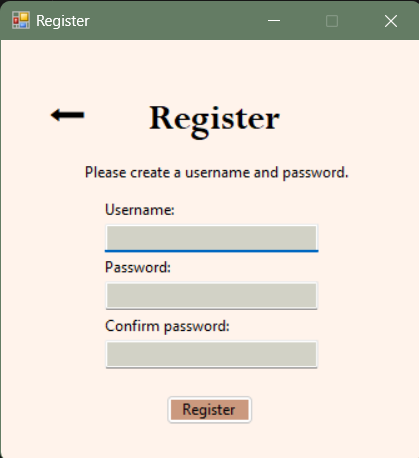 register page